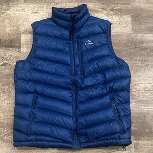 L.L. Bean Men’s XL Tall Blue Quilted Down Vest